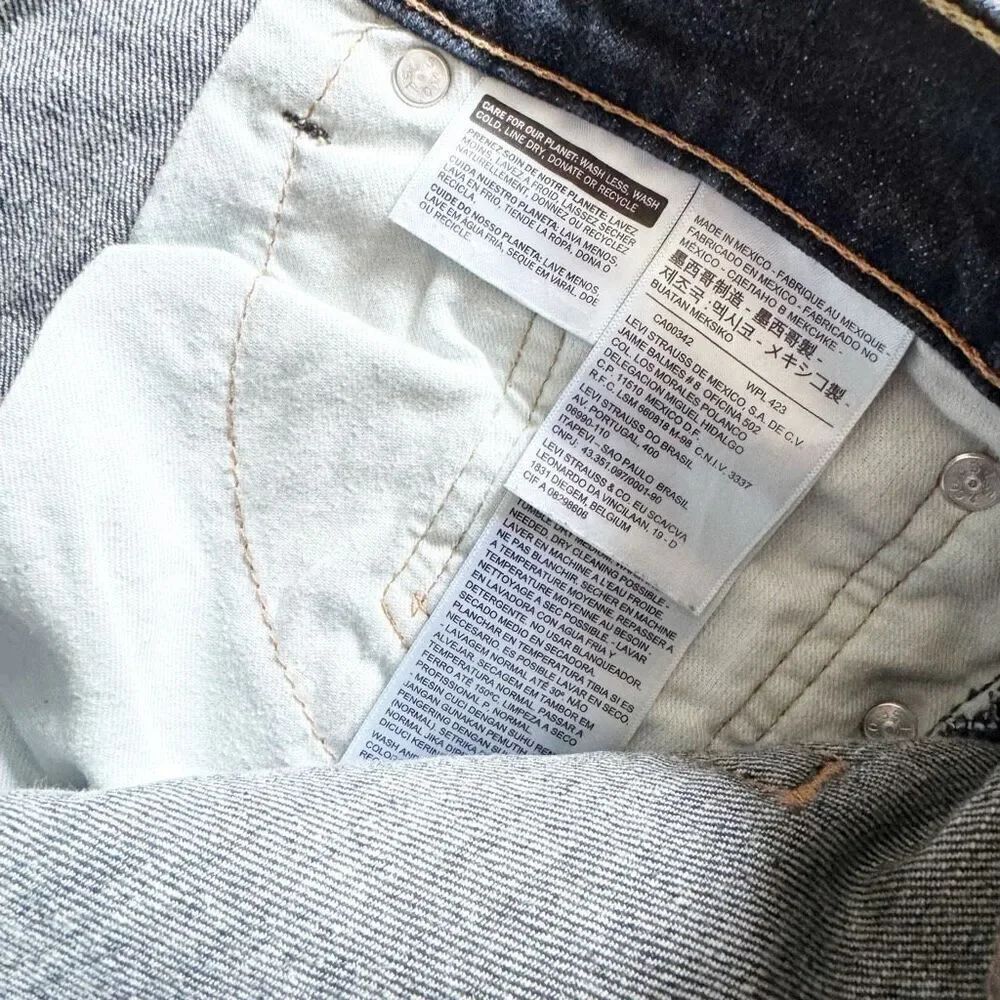 Levi’s Men’s 541 Classic Straight-Leg Cut Blue Denim Stretch Jeans W 33 x L 32 - Picture 7 of 9